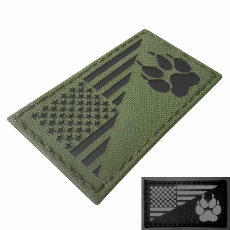 K9 Paw USA Flag Handler Dog Morale Patch【BUILT TO LAST】