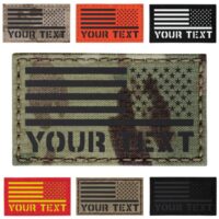 custom reversed usa american flag with text