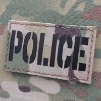 IR Multicam Police LEA Law Enforcement LEO Tactical Sheriff SWAT Blue Line for Plate Carrier Velcro© Brand Patch