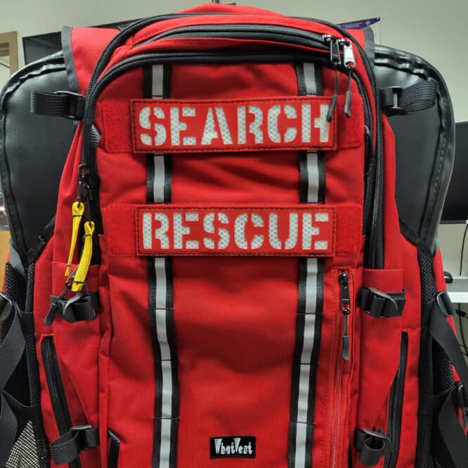 Hi Vis Rescue SAR Laser Cut Patch VELCRO hook