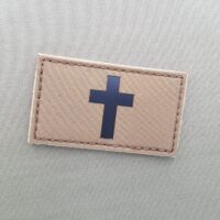 Coyote Brown IR Christian Cross Jesus Christ Crucifix Velcro© Patch