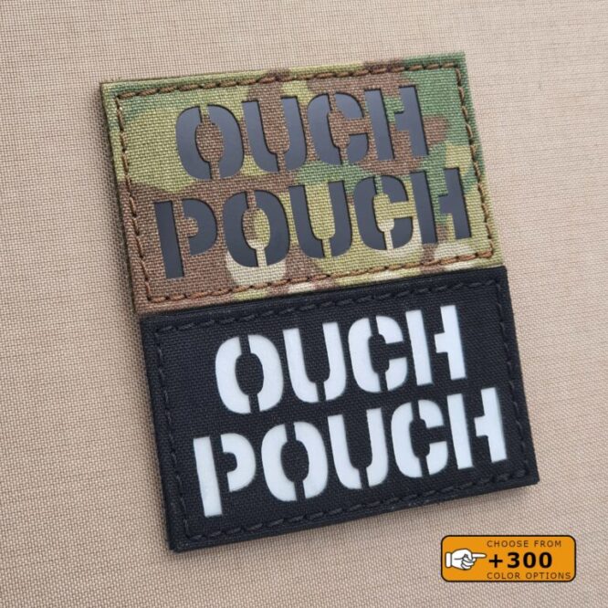 Ouch Pouch 2x3.5 Funny Morale Tactical Laser Cut Velcro Brand Patch