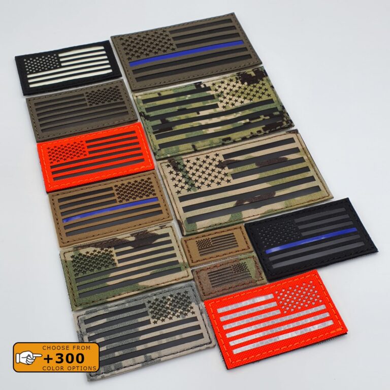 USA American flag US Army Forward or Reversed Military Tactical Morale Laser Cut Velcro© Brand Patch