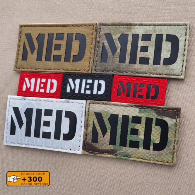 MED Medic EMS Combat EMT Paramedic Medical Tactical Military Laser Cut Velcro© Brand Patch