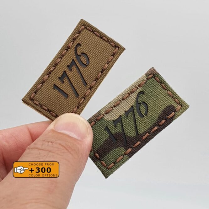 American Independence 1776 Revolution 3% Morale 2A Militia Morale Tactical Velcro© Brand Patch