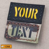 custom patch 1x2 callsign laser cut velcro morale army military