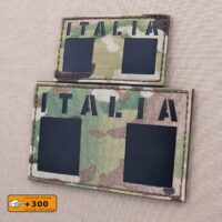 Italia Bandiera Italy Flag Tricolore Esercito Army Military Tactical Laser Cut Velcro© Brand Patch
