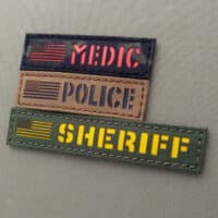 Custom Name Tape 1x5 Your Text and Flag
