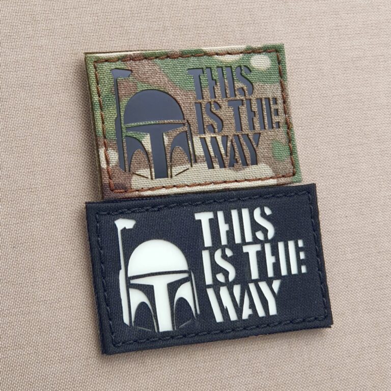 Star Wars This is the Way The Mandalorian Boba Fett Laser Cut Tactical Velcro© Brand Patch