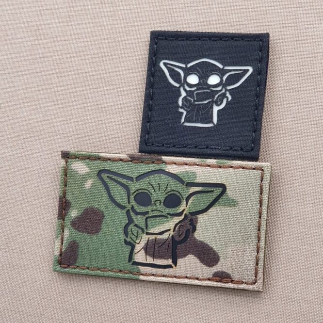 Baby Yoda The Mandalorian Star Wars Laser Cut Velcro© Brand Patch