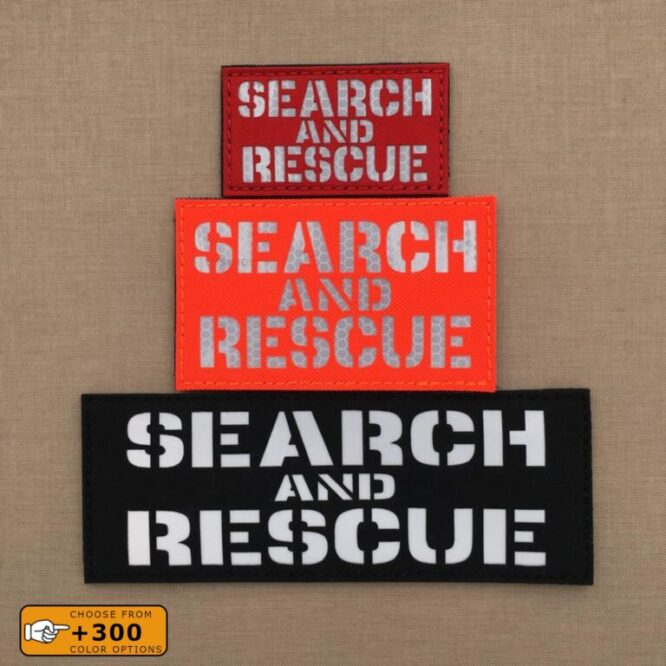 SAR Search and Rescue Loadout Hi Viz Plate Carrier Tactical VELCRO(C) Brand Patch