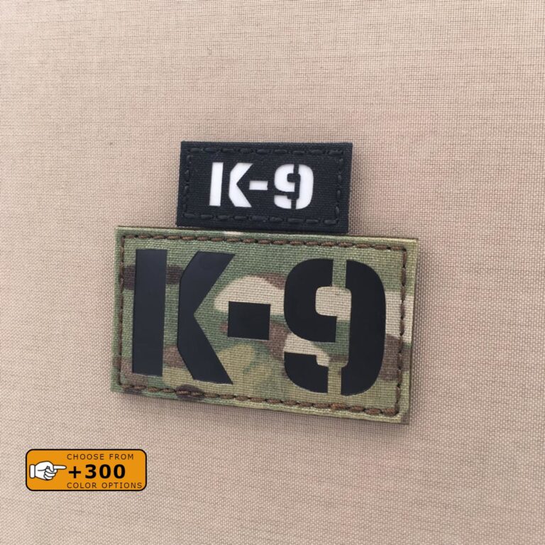 K9 Dog War Law Enforcement Army Handler K-9 Morale Tactical Laser Cut Velcro© Brand Panel Patch