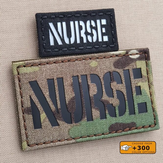 Nurse RN Laser Cut EMS Medical Velcro Brand Patch