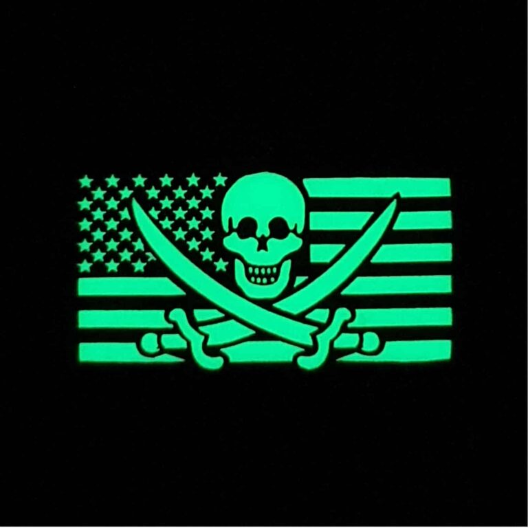 Jolly Roger Jumbo US Flag 3x5 IR Multicam America Flag Calico Jack OCP Patch 