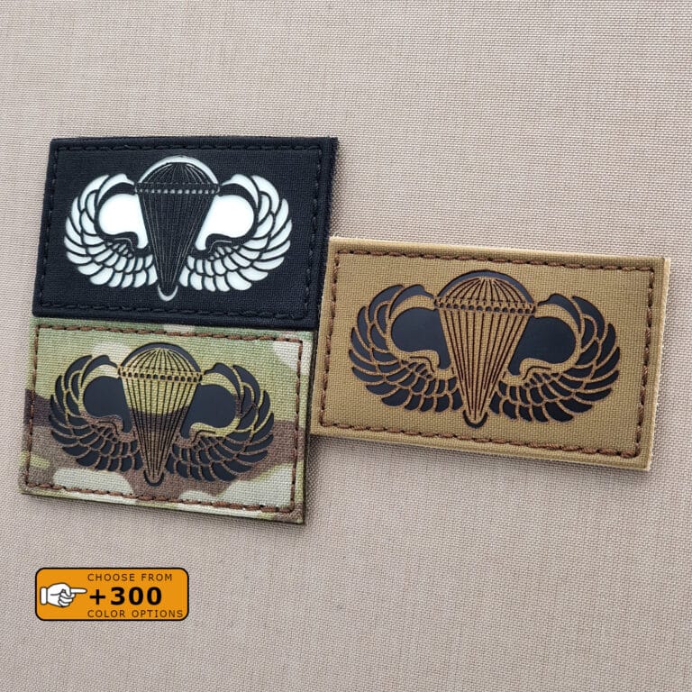 Basic Parachutist Badge Jump Wings Airbone Army Military Tactical Morale Velcro© Brand Patch