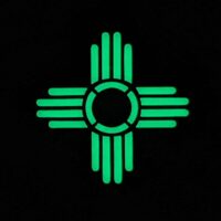 Glow Dark New Mexico Zia Sun NM State Flag IFF Tactical Morale Velcro© Patch