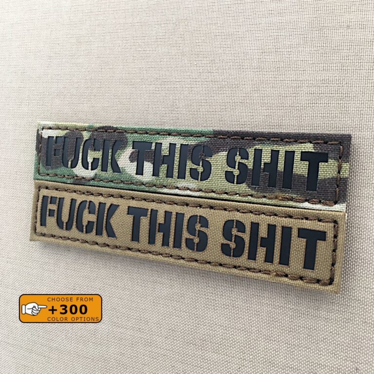 FXXK This ShXX 1x5 Name Tag Callsign IFF Morale Tactical Velcro© Brand Patch