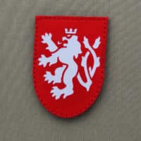 shield patch bohemia coat of arms lion czech republic