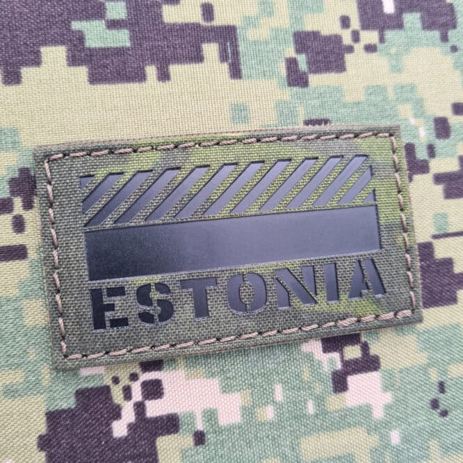 Estonia Flag Laser Cut Patch