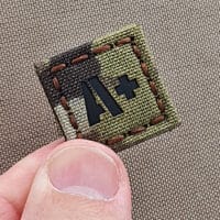 A+POS patch with size 1"x1" in Multicam Infrared (IR)