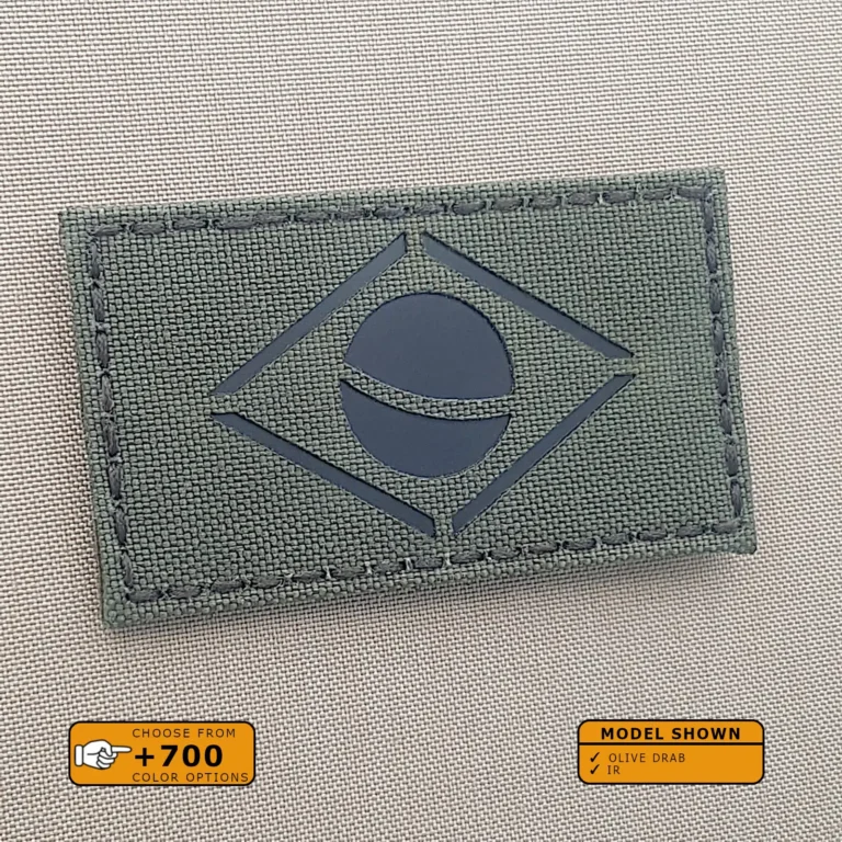 Brazil Flag with size 2"x3.5" in Olive Drab Infrared (IR)