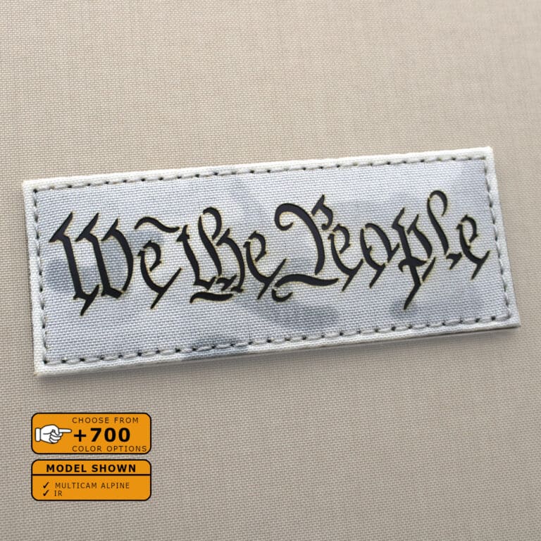 We The People patch with size 2"x5" in Multicam Alpine IR