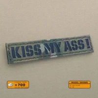 Kiss my Ass! Callsign Name tape 1″x5″ Patch in Multicam IR