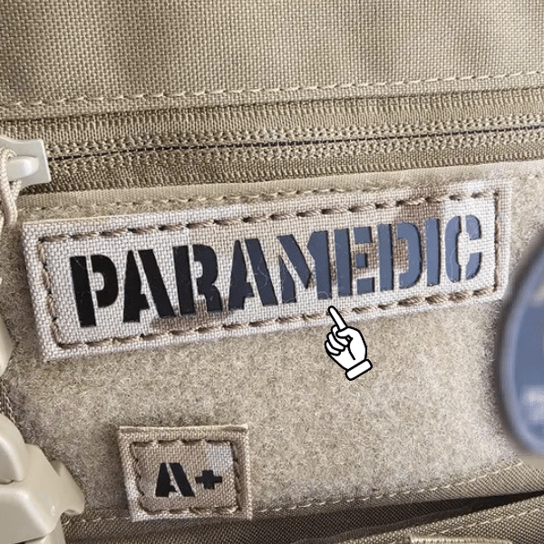 Paramedic Name Tape EMS Patch