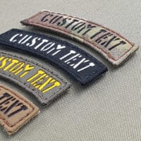 Four patches arc shape you can choose the text