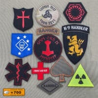 Customized lasercut patches in a varietyof shapes_1