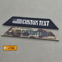 Two patches T.Rex Arms AC1 with Usa Flag Name Tape you can choose the text