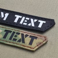 Two patches and shape Tac Tec 5.11 you can choose the text