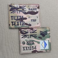 custom british army zap sleeve patch 13x10cm