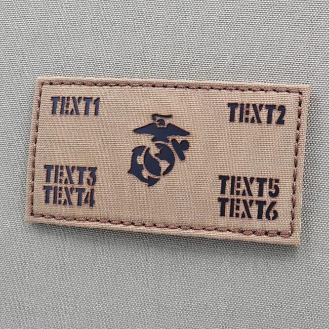 Custom USMC FLAK Patch with EGA and 6 texts for Plate Carrier