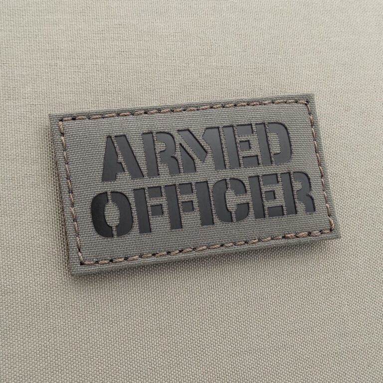 Armed Officer Laser-cut Patch