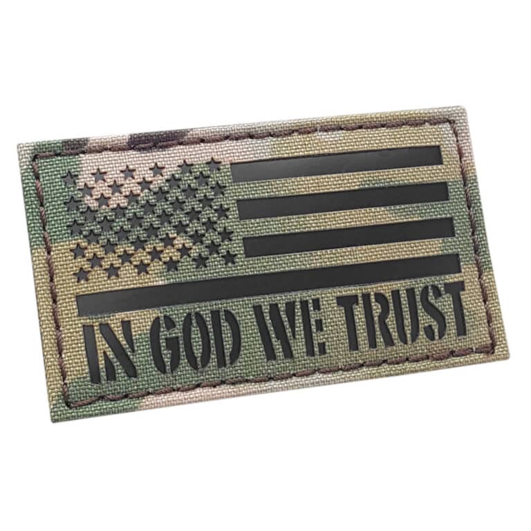 In God We Trust America Flag Patch - 45099