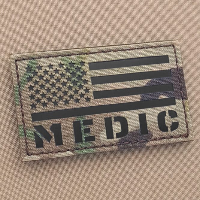 Medic America Flag Laser Patch
