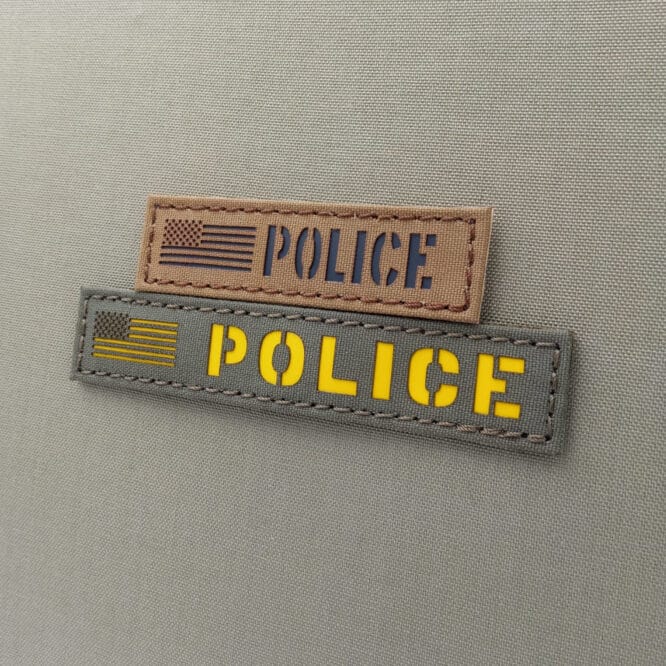 Police Usa Flag Name Tape VELCRO Patch