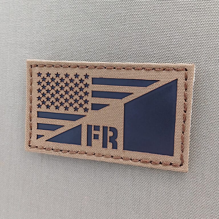 USA France Friendship Flag Laser Patch