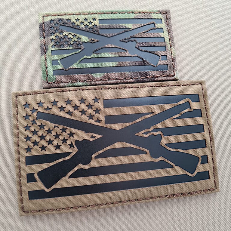 Crossed Rifle US Army Infantry USA Flag Patch