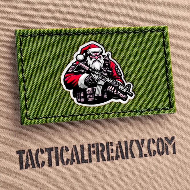 Christmas Santa Tactical Laser Patch.
