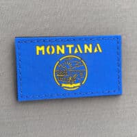 Montana flag laser cut patch