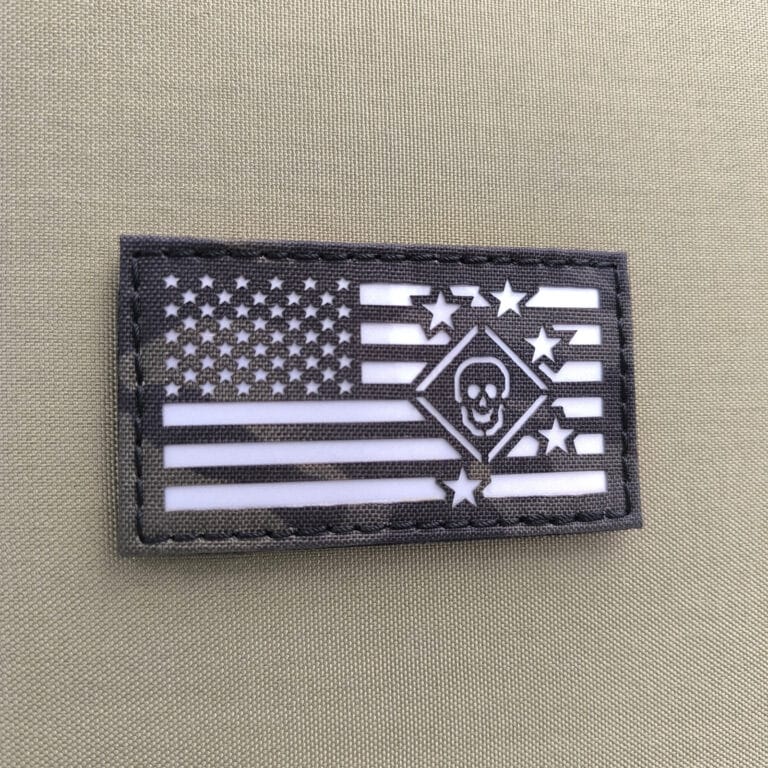 Marine Raiders Marsoc embed American Flag Tatical Laser Patch