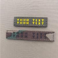 Custom Your Name Tape Two Line Texts Laser Patch