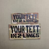 Set 2 Patches Custom Panel Your Texts VELCRO hook