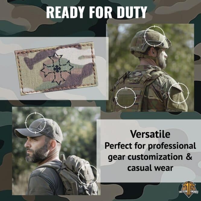 Coptic Orthodox Cross Patch Tactical Morale Patch with Velcro backing for Backpacks, Vests, Caps & Tactical Gear - Image 6