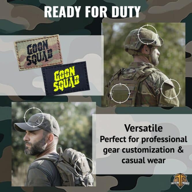 Goon Squad Velcro Patch - Tactical Morale Patch with hook backing for Backpacks, Vests, Caps & Tactical Gear - Image 6