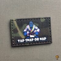 Brazilian Jiu Jitsu Strong Gorilla Patch Tap Snap or Nap BJJ