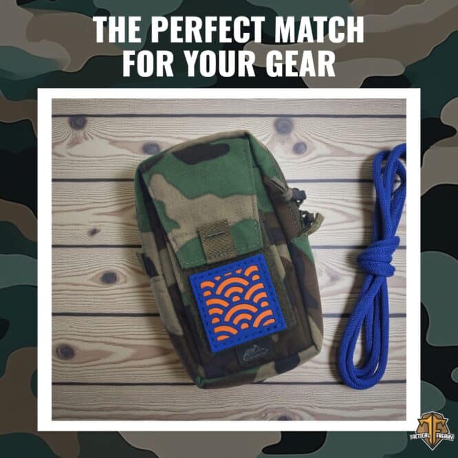 Seigaiha Wave Velcro Patch Japanese Ocean Waves Design for Jackets, Bags, caps... - Image 9
