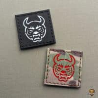 Oni Demon Japanese Mask Laser Patch